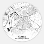 Muurcirkel Citymap Almelo