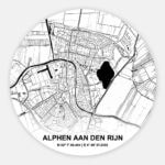 Muurcirkel Citymap Alphen aan den Rijn