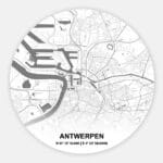 Muurcirkel Citymap Antwerpen