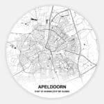 Muurcirkel Citymap Apeldoorn