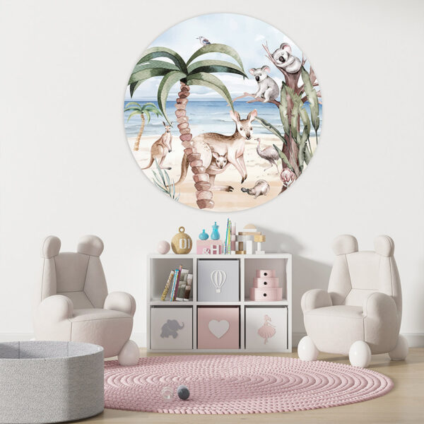 Aussie Jungle behangcirkel kinderkamer