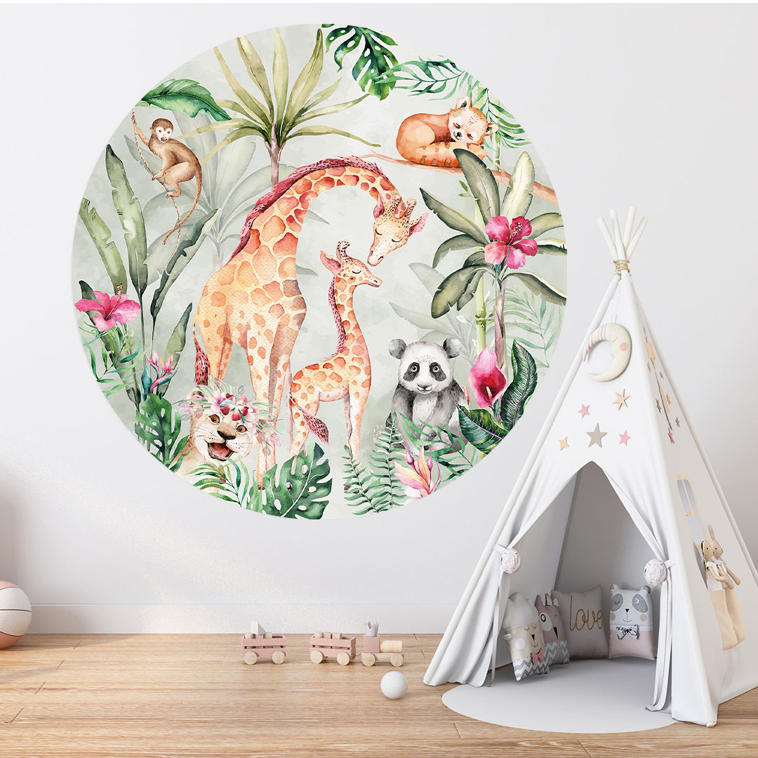 Wanddecoratie kinderkamer jungle