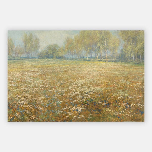 Schilderij bloeiende weide
