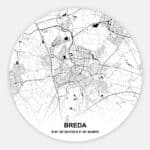 Muurcirkel Citymap Breda