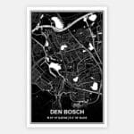 Schilderij Citymap Den Bosch