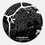 Muurcirkel Citymap Dordrecht