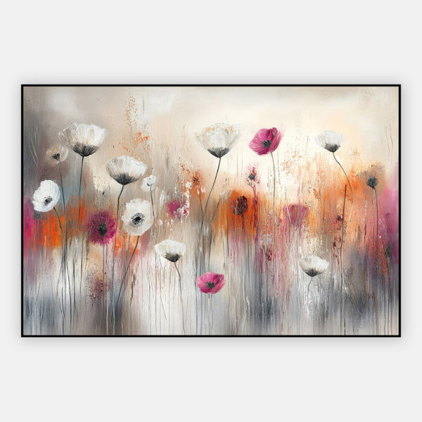 Schilderij Fading fields in Artframe