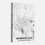 Canvas Citymap Groningen Stad