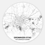 Muurcirkel Citymap Groningen stad