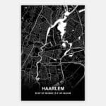 Schilderij Citymap Haarlem