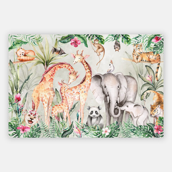 Jungle kinderkamer schilderij