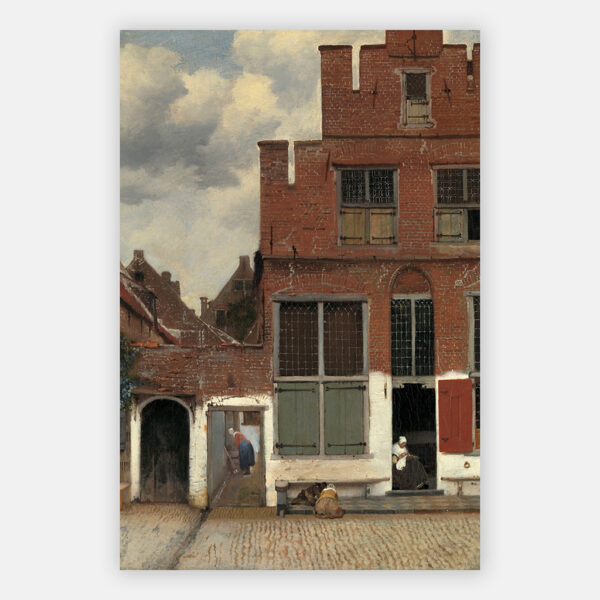 Schilderij Het straatje van Johannes Vermeer