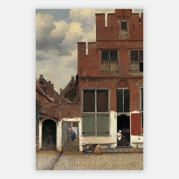 Schilderij Het straatje - vermeer