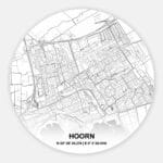 Muurcirkel Citymap Hoorn
