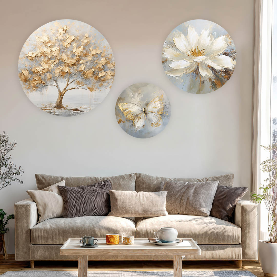 Minimalist poster frame mockup with indoor plants, combined with