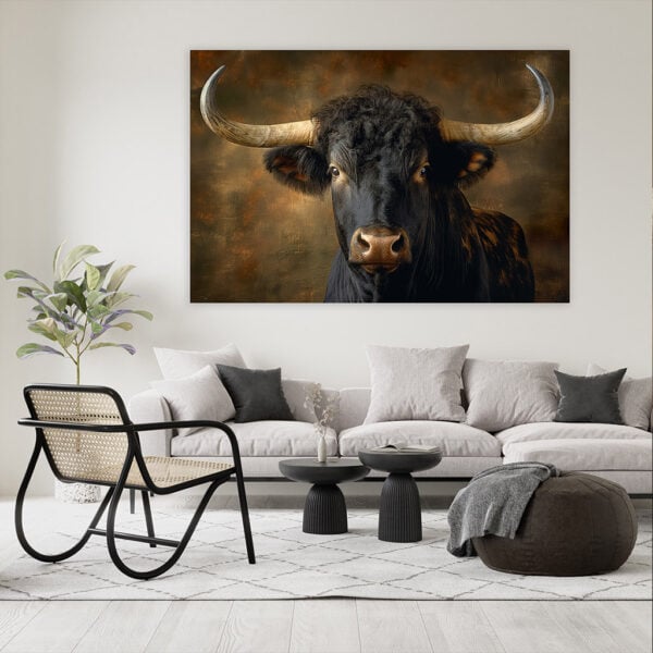 Schilderij stier