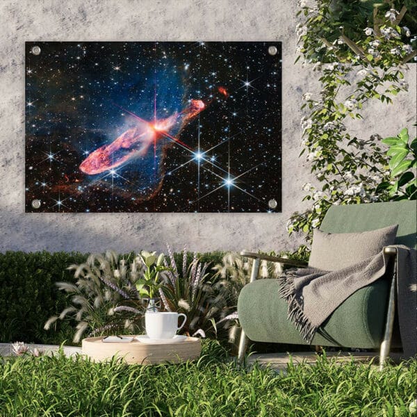 James-Webb-Herbig-Haro-46-47-tuinposter-sfeer.jpg