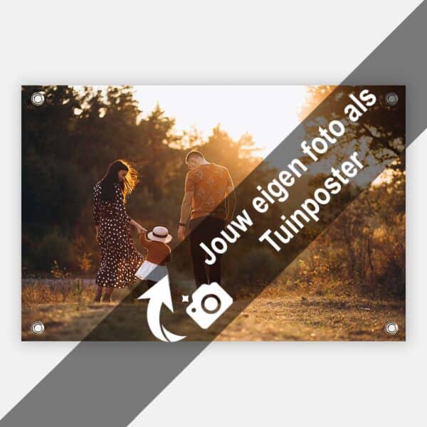 Jouw foto als tuinposter