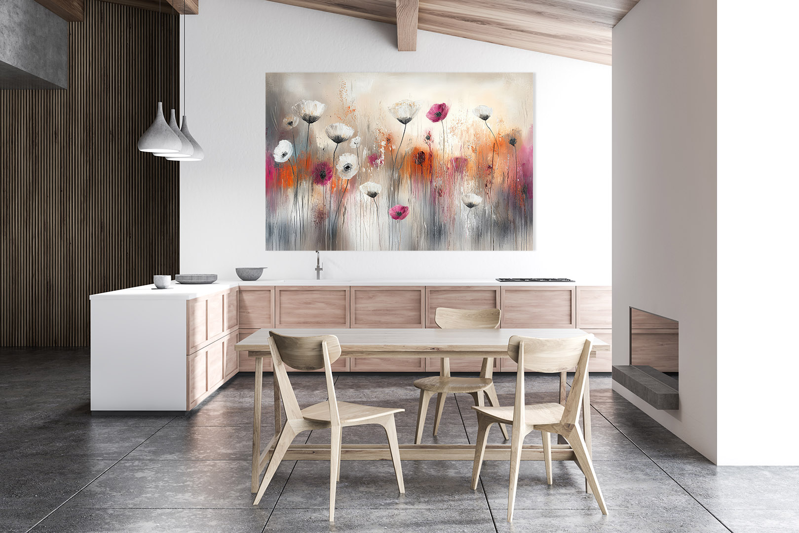 Keuken muurdecoratie schilderij