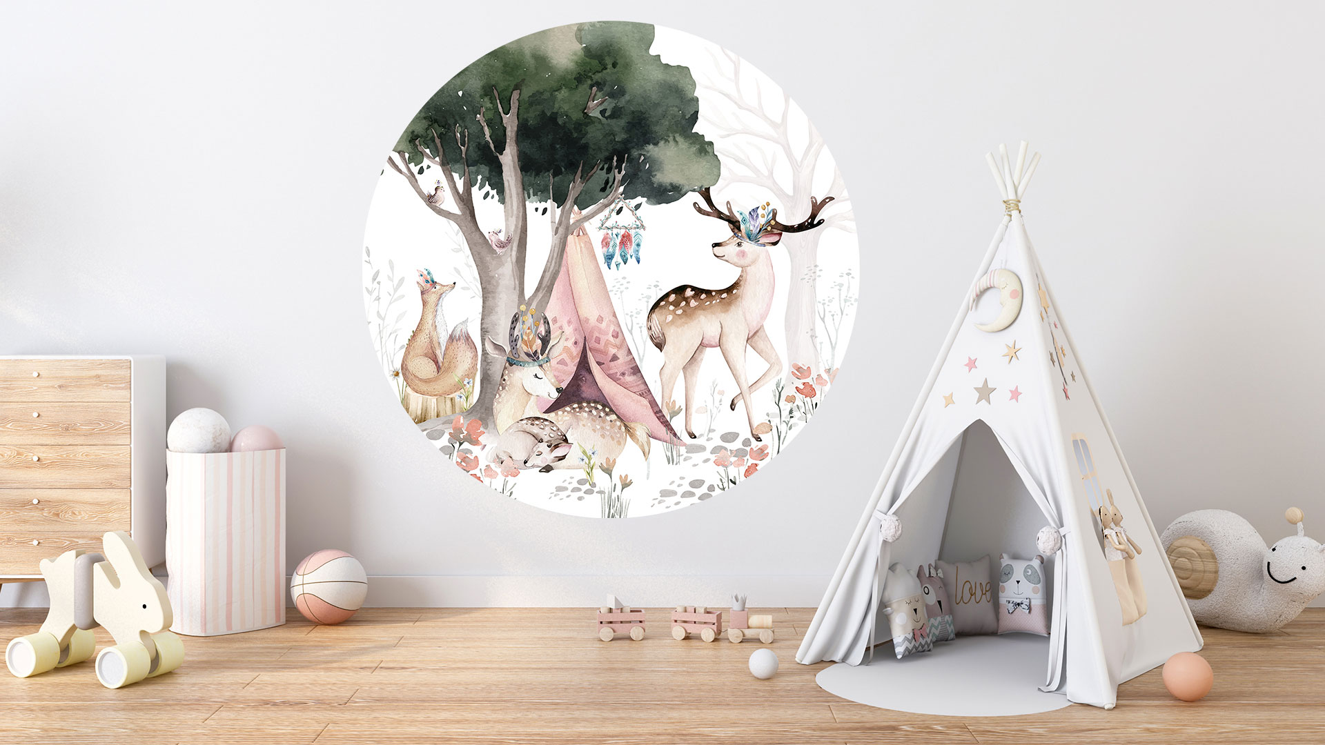 Wanddecoratie kinderkamer sfeerbeeld