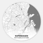 Muurcirkel Citymap Kopenhagen