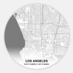 Muurcirkel Citymap Los Angeles