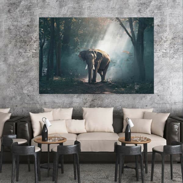 Olifant-in-zonlichtant-canvas-binnen-sfeer.jpg