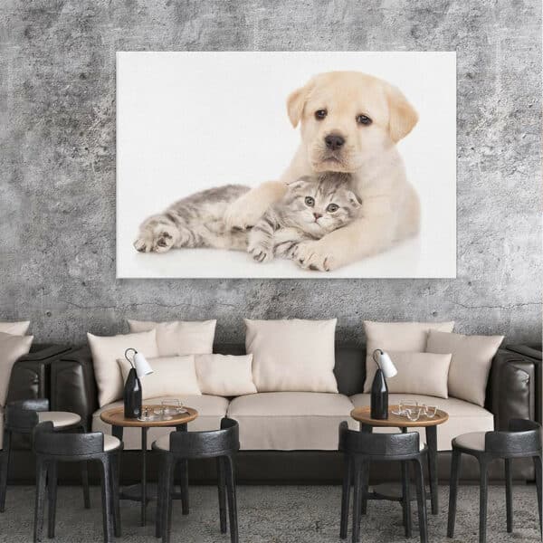 Puppy-met-kitten-2-canvas-binnen-sfeer.jpg