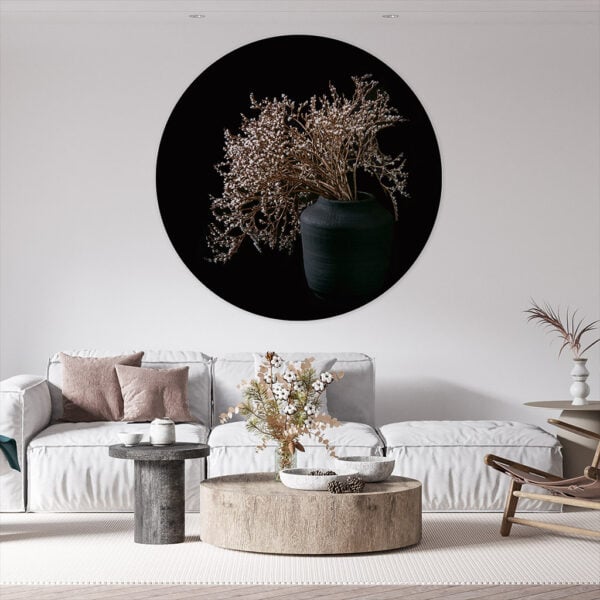 Muurcirkel bloemen pure simplicithy sfeer