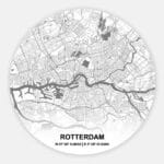 Muurcirkel Citymap Rotterdam