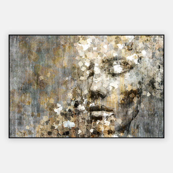 Schilderij Scattered thoughts - wide edition in artframe met verwisselbaar doek