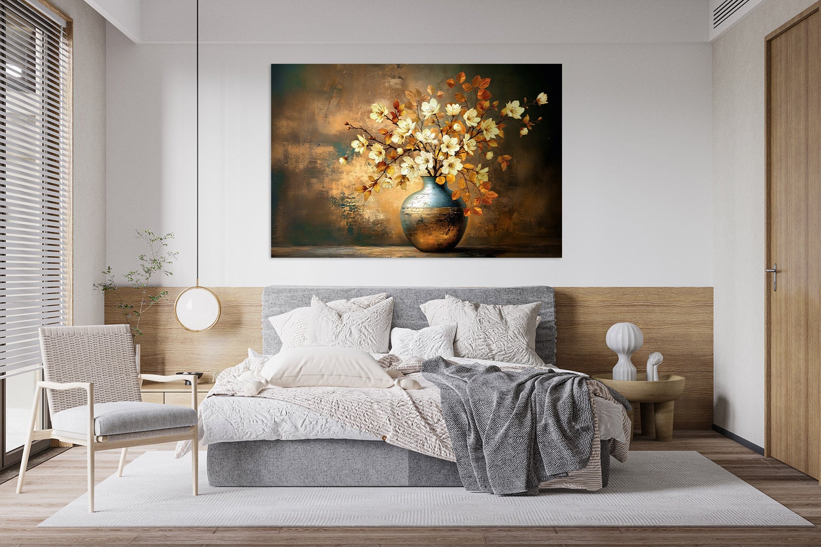 Schilderij slaapkamer sfeer