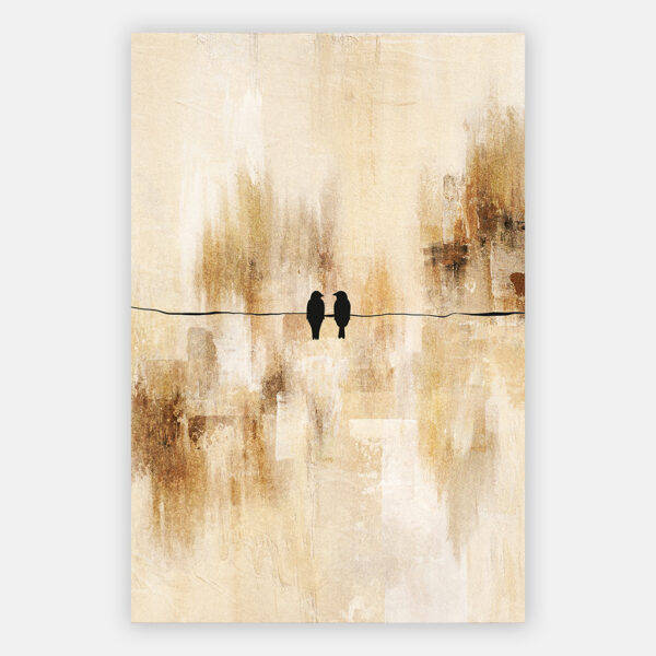 Schilderiij Songbirds - abstract modern schilderij