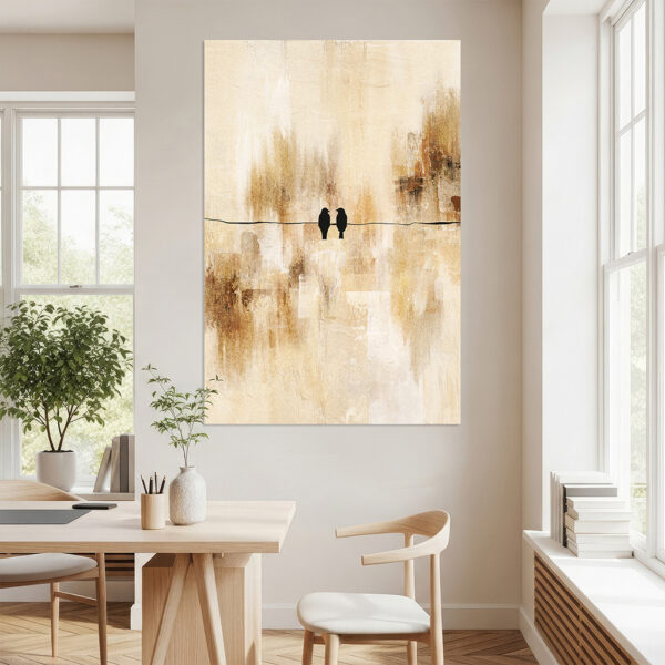 Schilderiij Songbirds - abstract modern schilderij