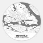Muurcirkel Citymap Stockholm