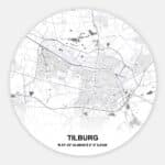 Muurcirkel Citymap Tilburg