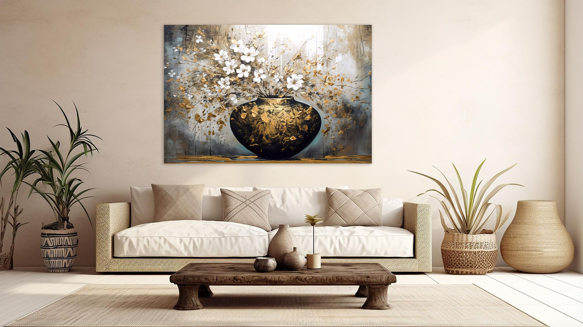 Wanddecoratie woonkamer sfeerbeeld