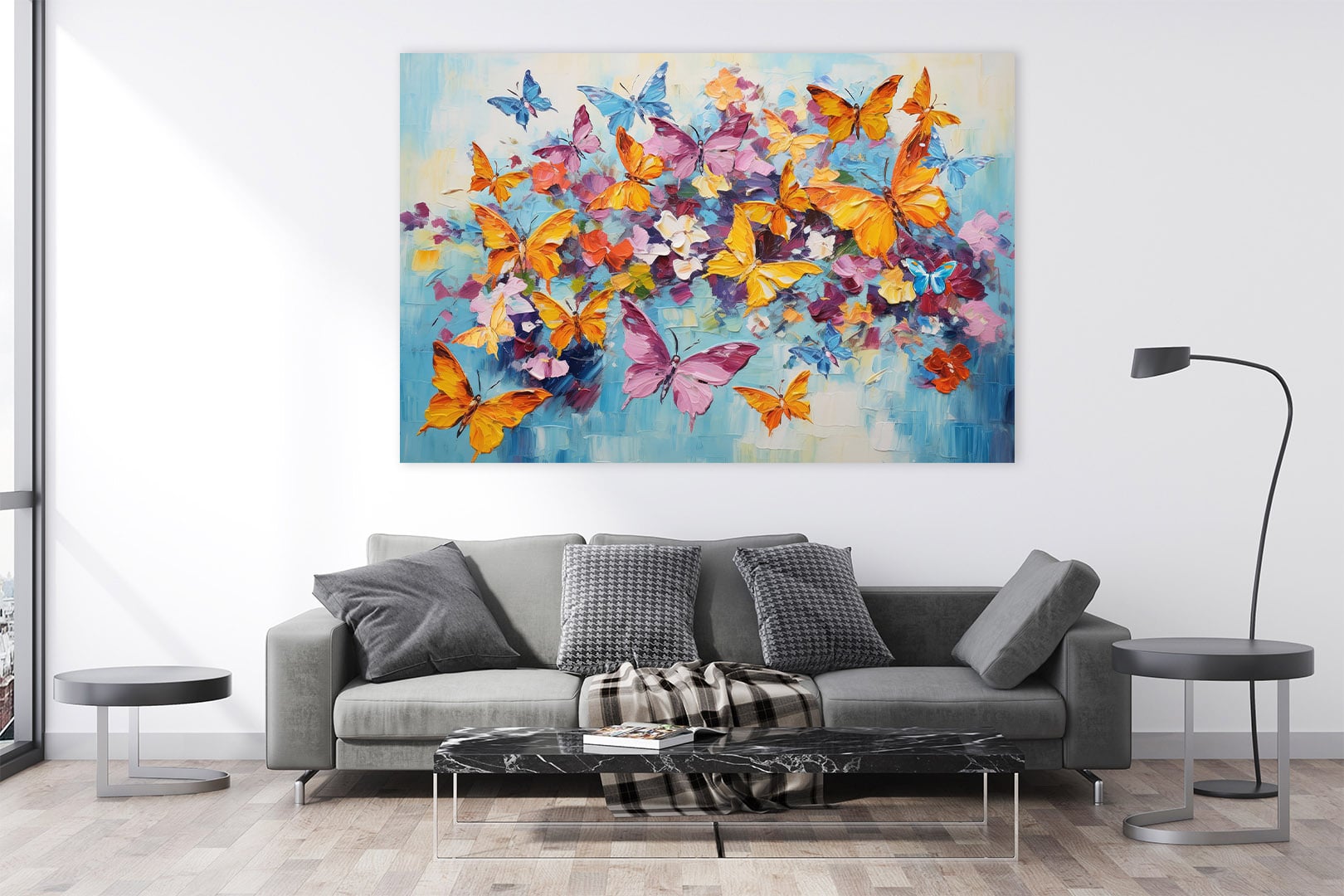 Woonkamer schilderij sfeerbeeld 2