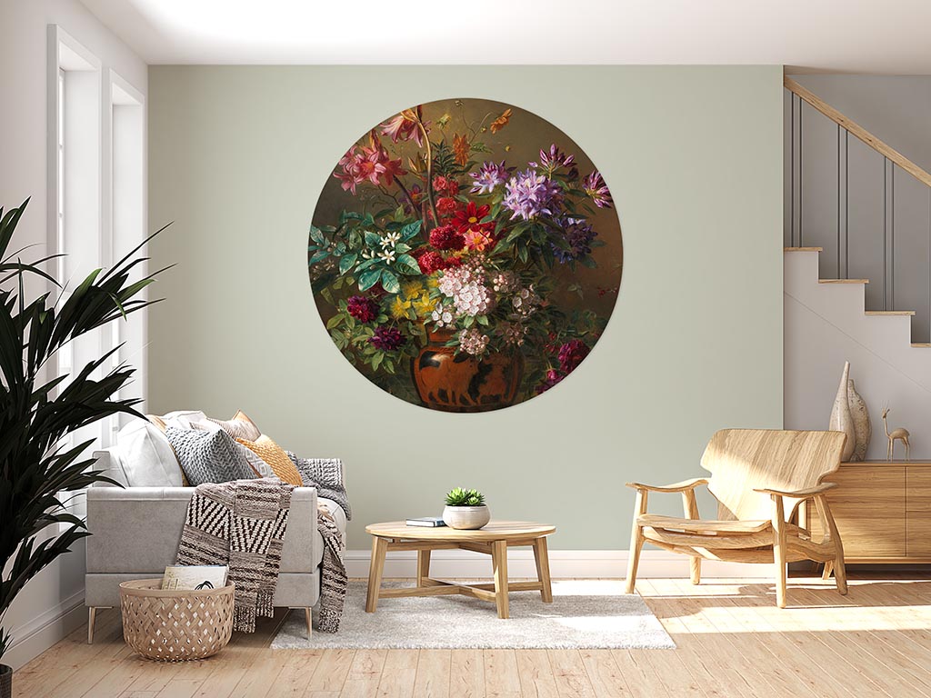 muurcirkel bloemen